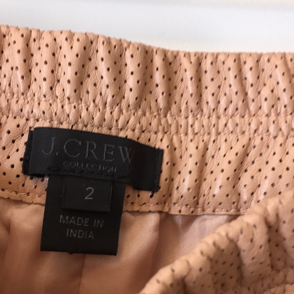 Jcrew perforated leather shorts - Picture 2 of 2